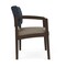 Lesro Lenox Wood Wide Guest Chair Wood Frame, Mocha, RS Night Sky Back, MD Farro Seat LW1201 - alternate 3